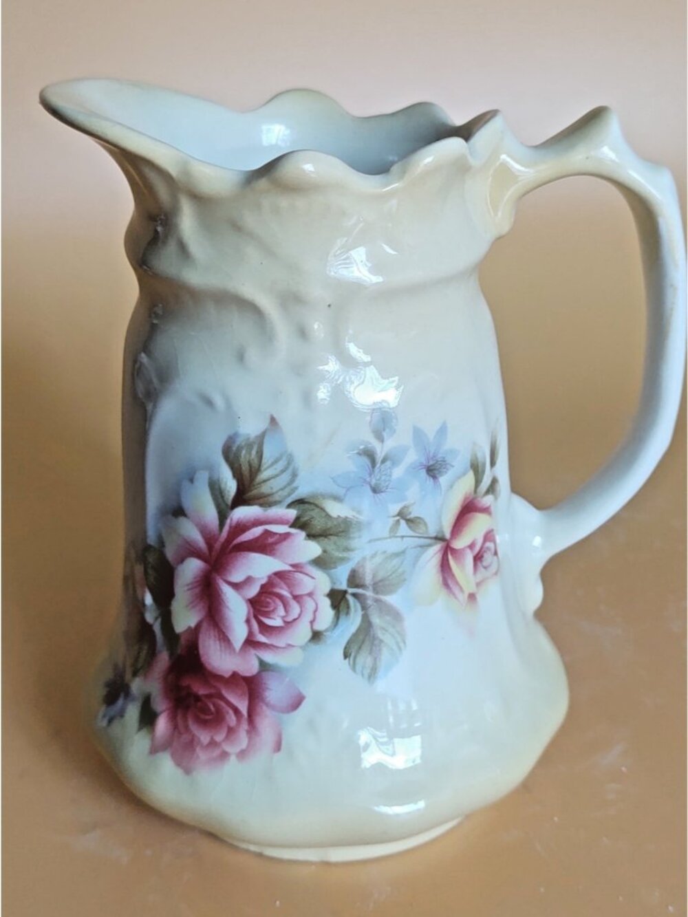 vintage Old Foley James Kent ceramic pitcher from Staffordshire, England,